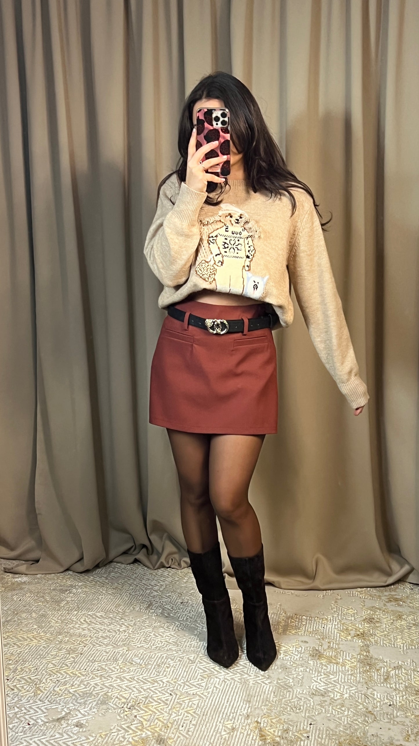 Пола-панталон BURGUNDY