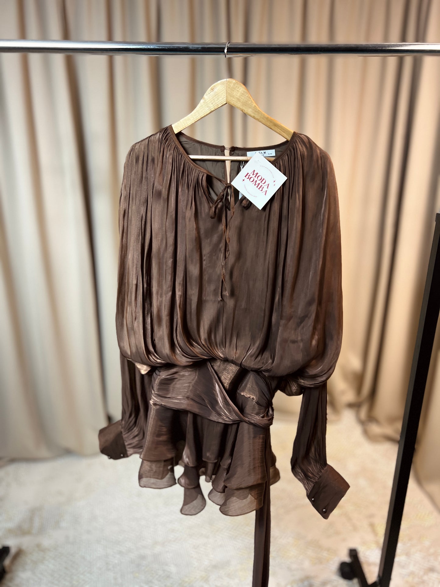 Рокля с воали PATRICIA COFFEE