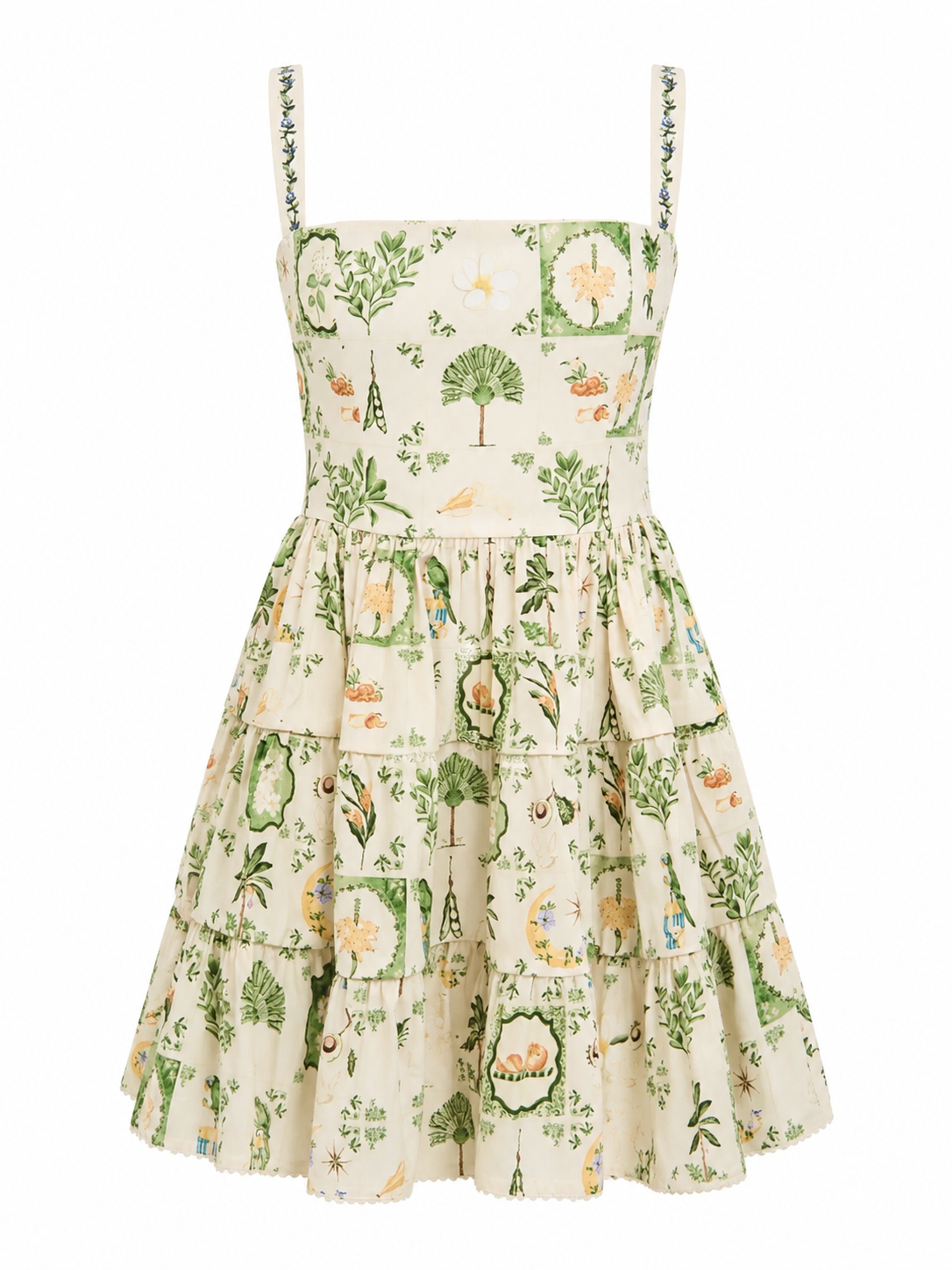 Лятна рокля SIENA с botanical принт PRE-ORDER