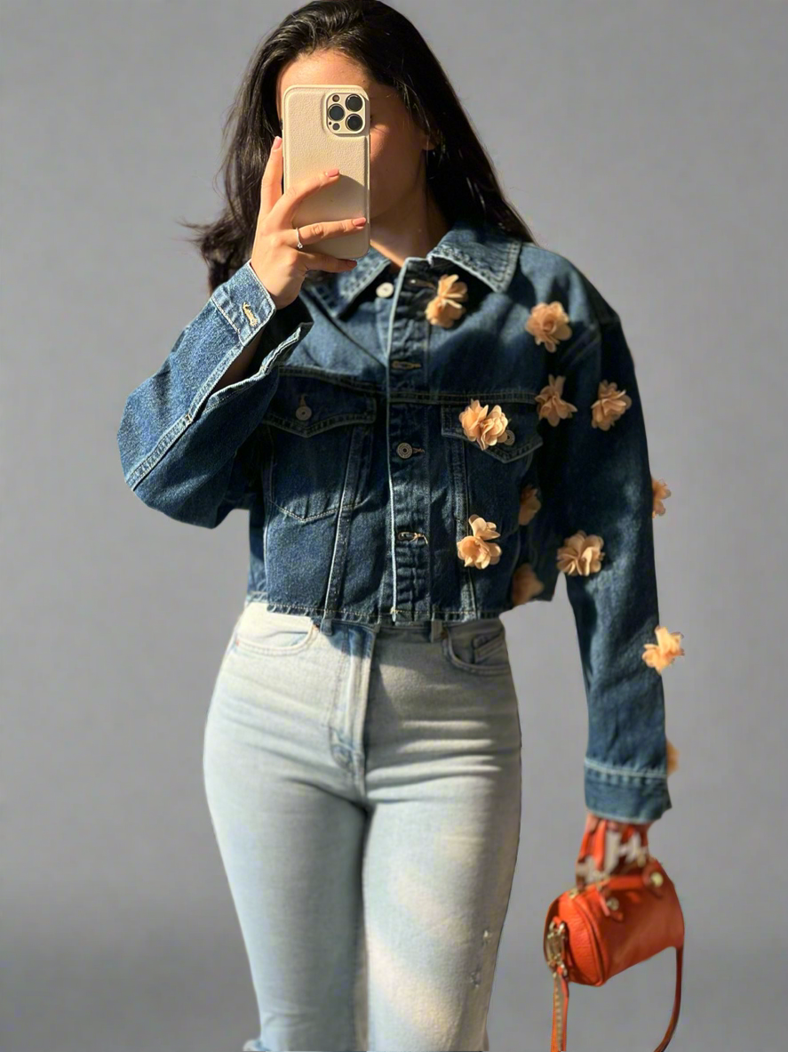 Дънково яке MODA BOMBA'S SPRING