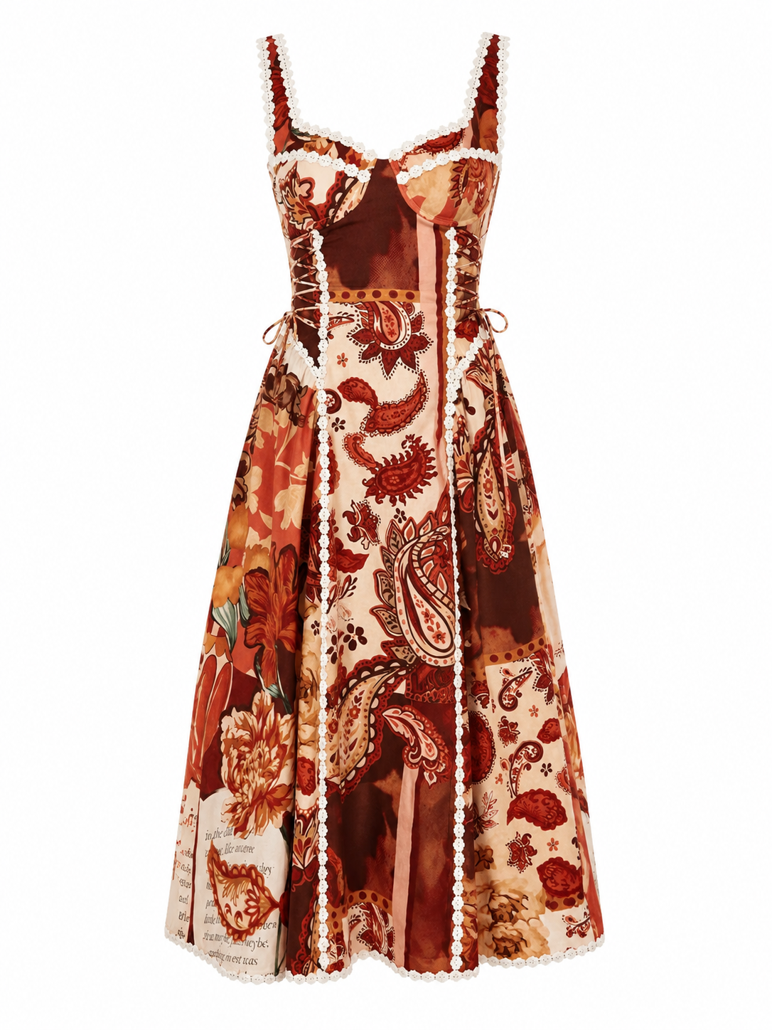 Лятна ленена рокля TOSCANA с флорален принт PRE-ORDER