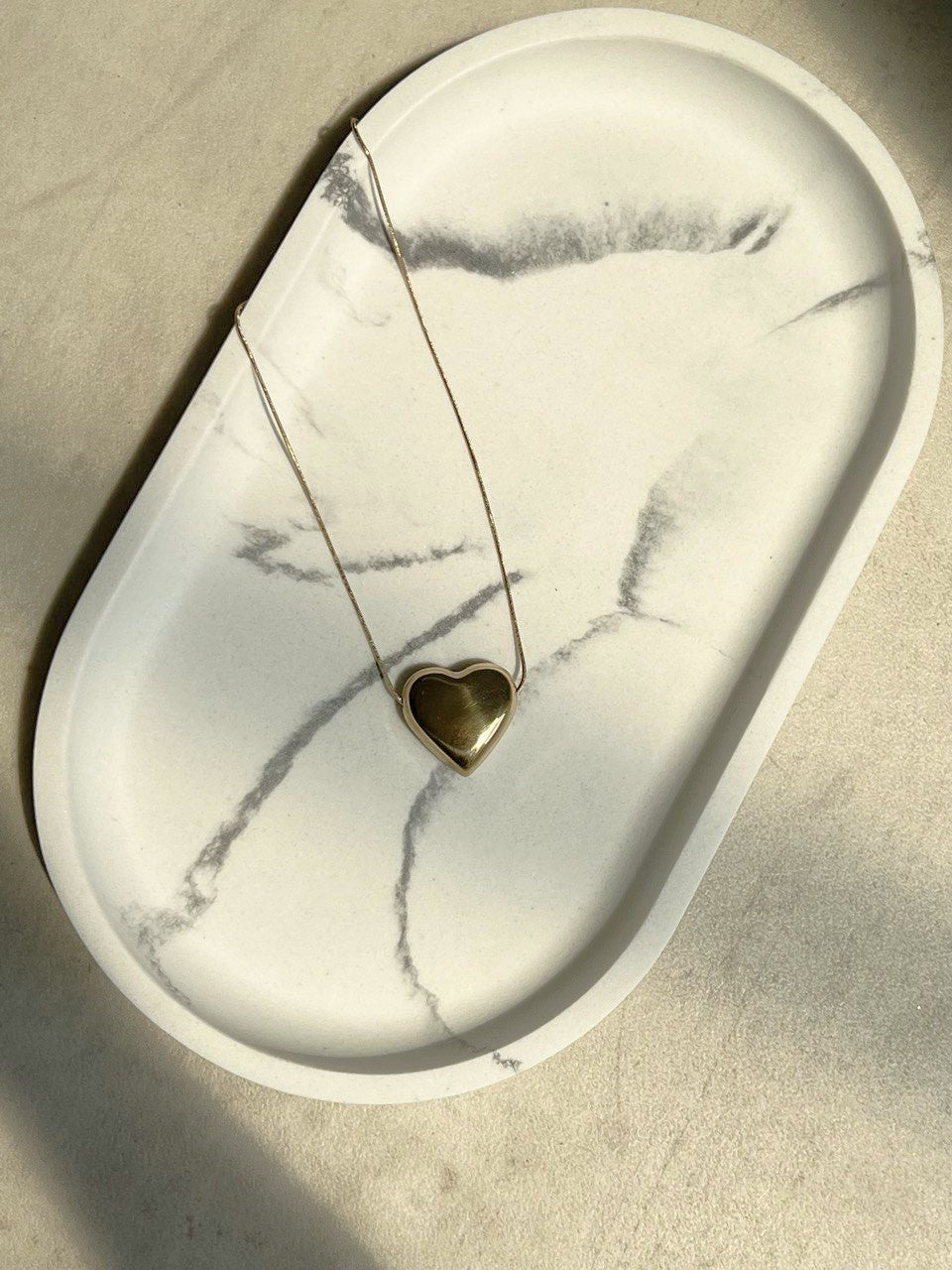 Колие от неръждаема стомана HEART OF GOLD BiG