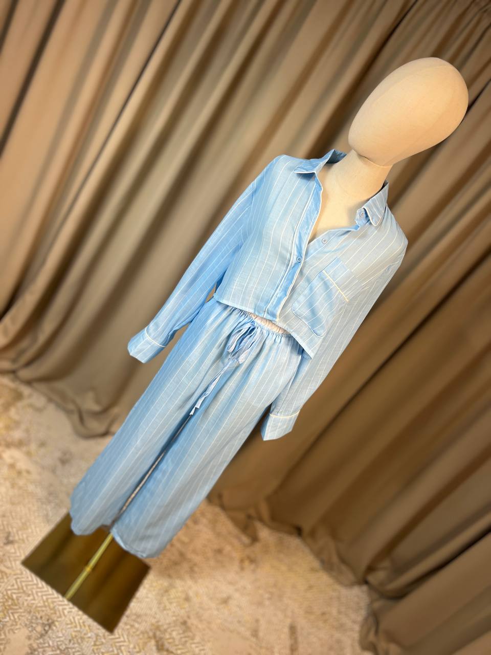 Памучна пижама PIJAMA PARTY BLUE