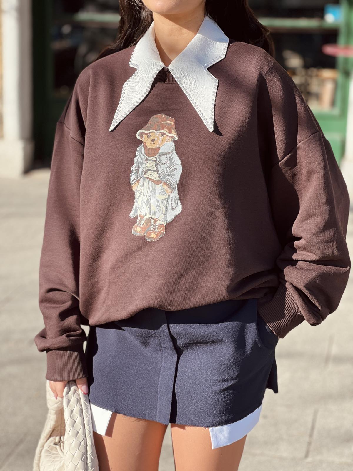 Суитшърт TEDDY BROWN