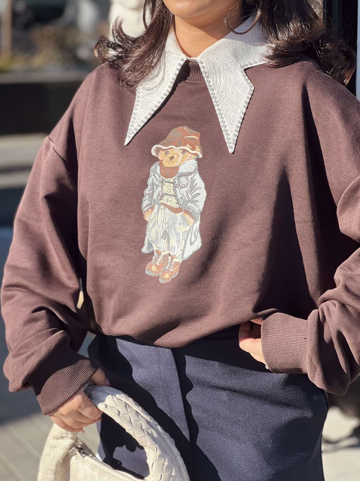 Суитшърт TEDDY BROWN