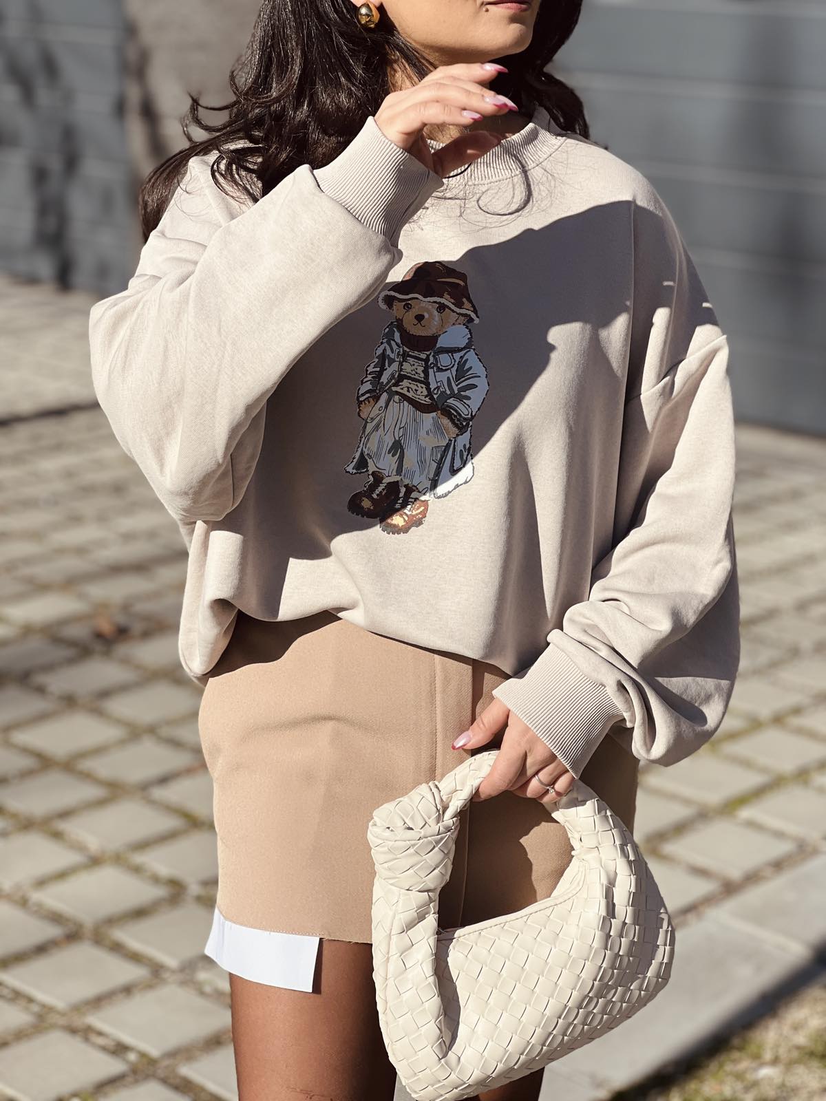 Къса пола KENDALL BEIGE