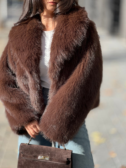 Палто с косъм MILANO