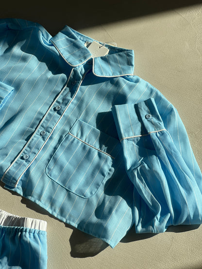 Памучна пижама PIJAMA PARTY BLUE