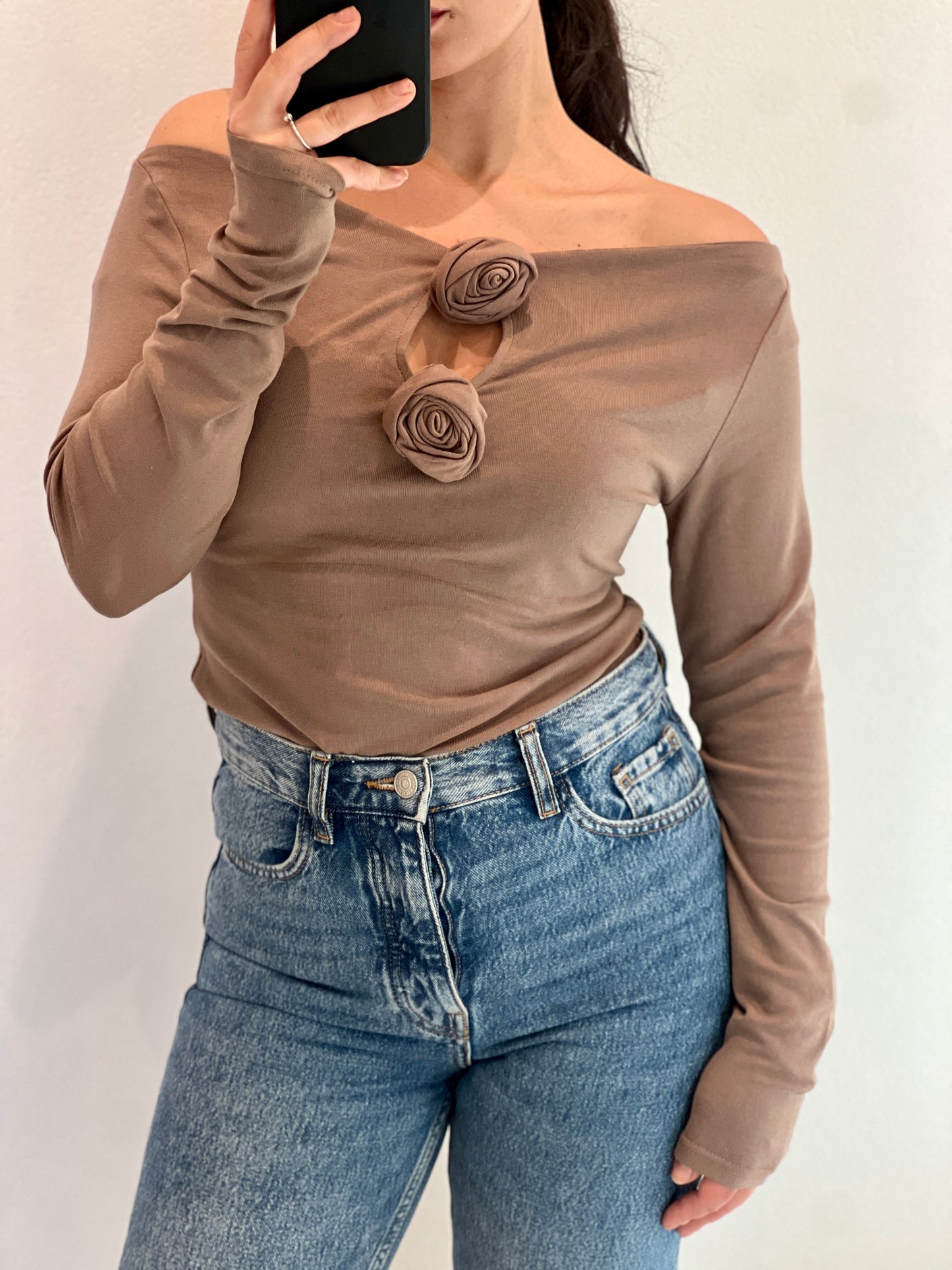 Блуза с рози ROSALIA