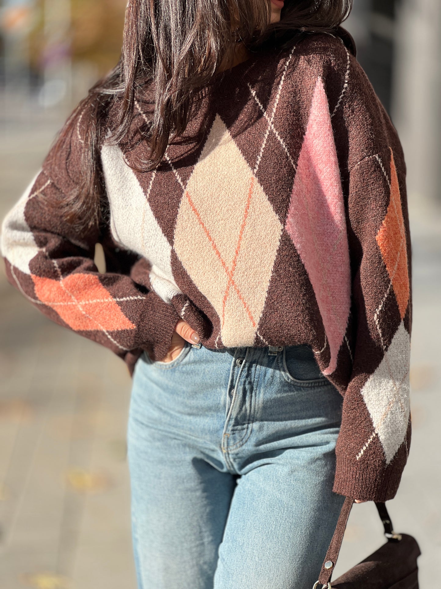 Пуловер с вълна COFFEE