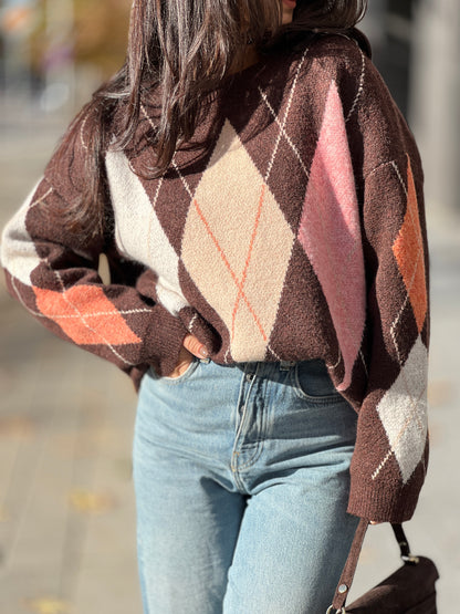 Пуловер с вълна COFFEE