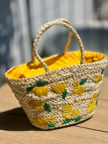 Лятна сламена чанта LEMONADE