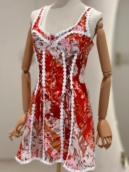 Ленена рокля VALENCIA с флорален принт PRE-ORDER