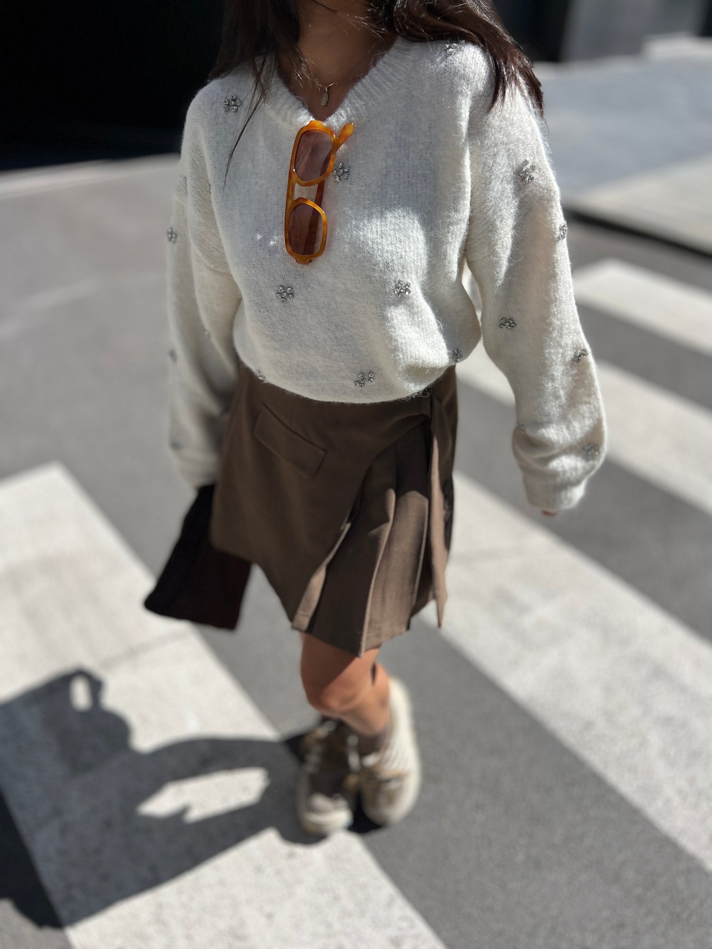 Мек пуловер с вълна MILKY WAY