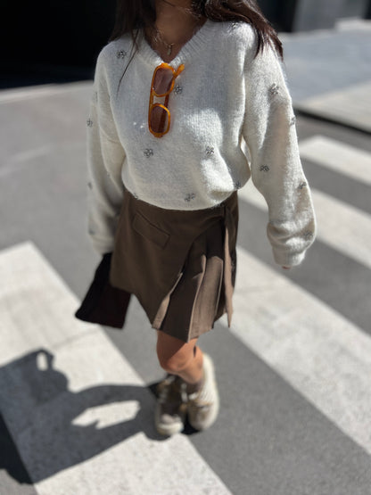 Мек пуловер с вълна MILKY WAY