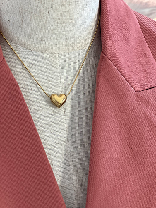 Колие от неръждаема стомана HEART OF GOLD SMALL