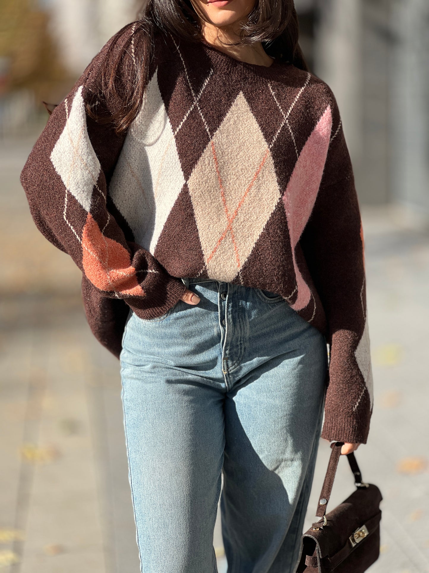 Пуловер с вълна COFFEE