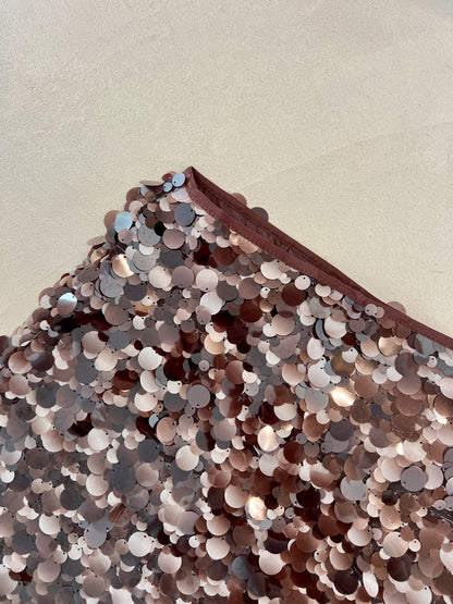 Кафява пола с пайети CHOCOLATE