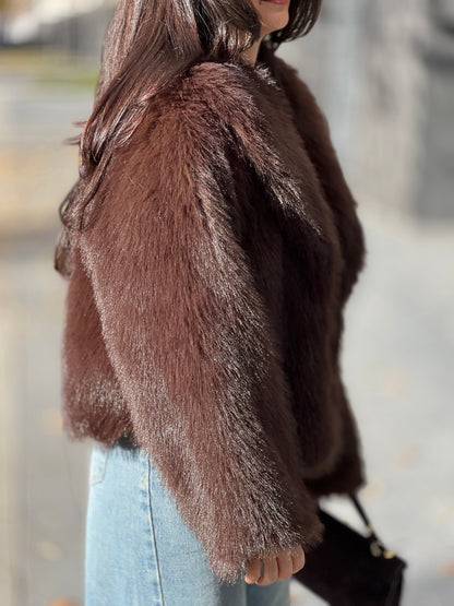 Палто с косъм MILANO