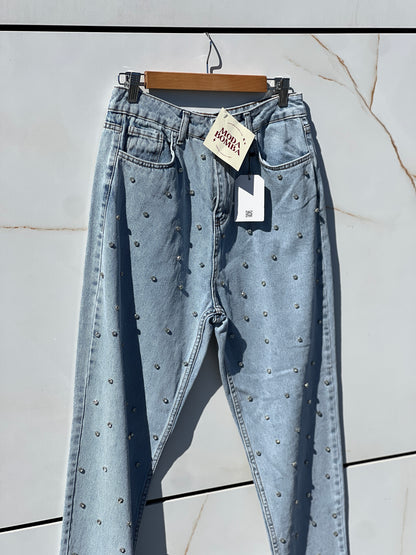 Дънки с камъчета DENI