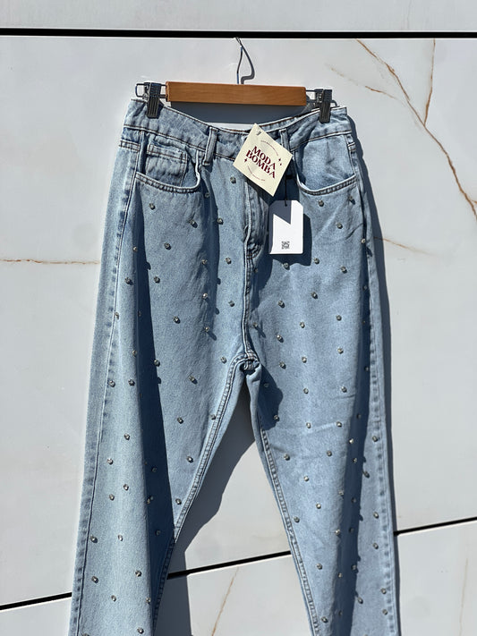 Дънки с камъчета DENI