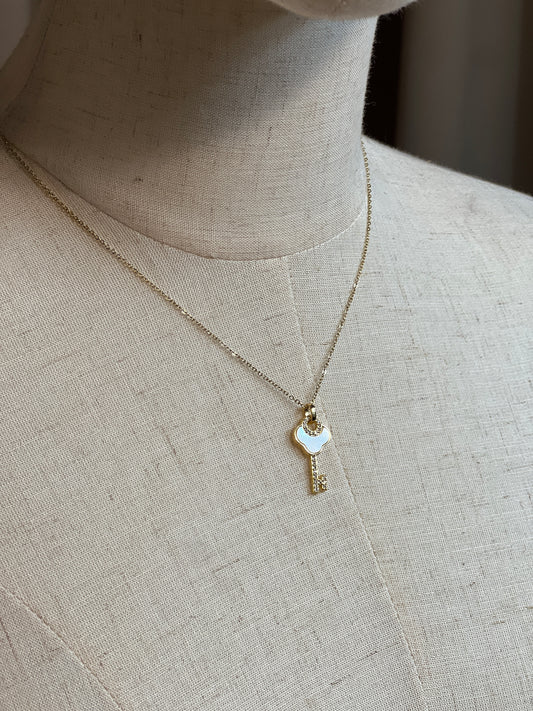 Колие от неръждаема стомана KEY TO MY HEART