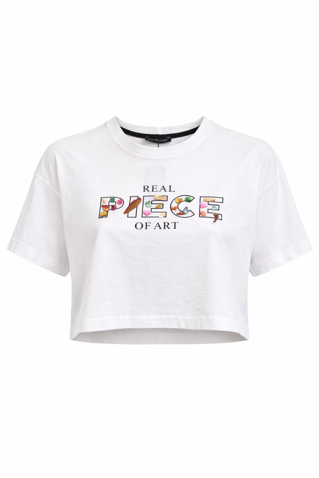 Tricou crop PIECE OF ART