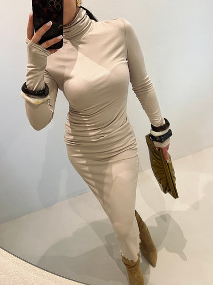 SECOND SKIN JERSEY DRESS