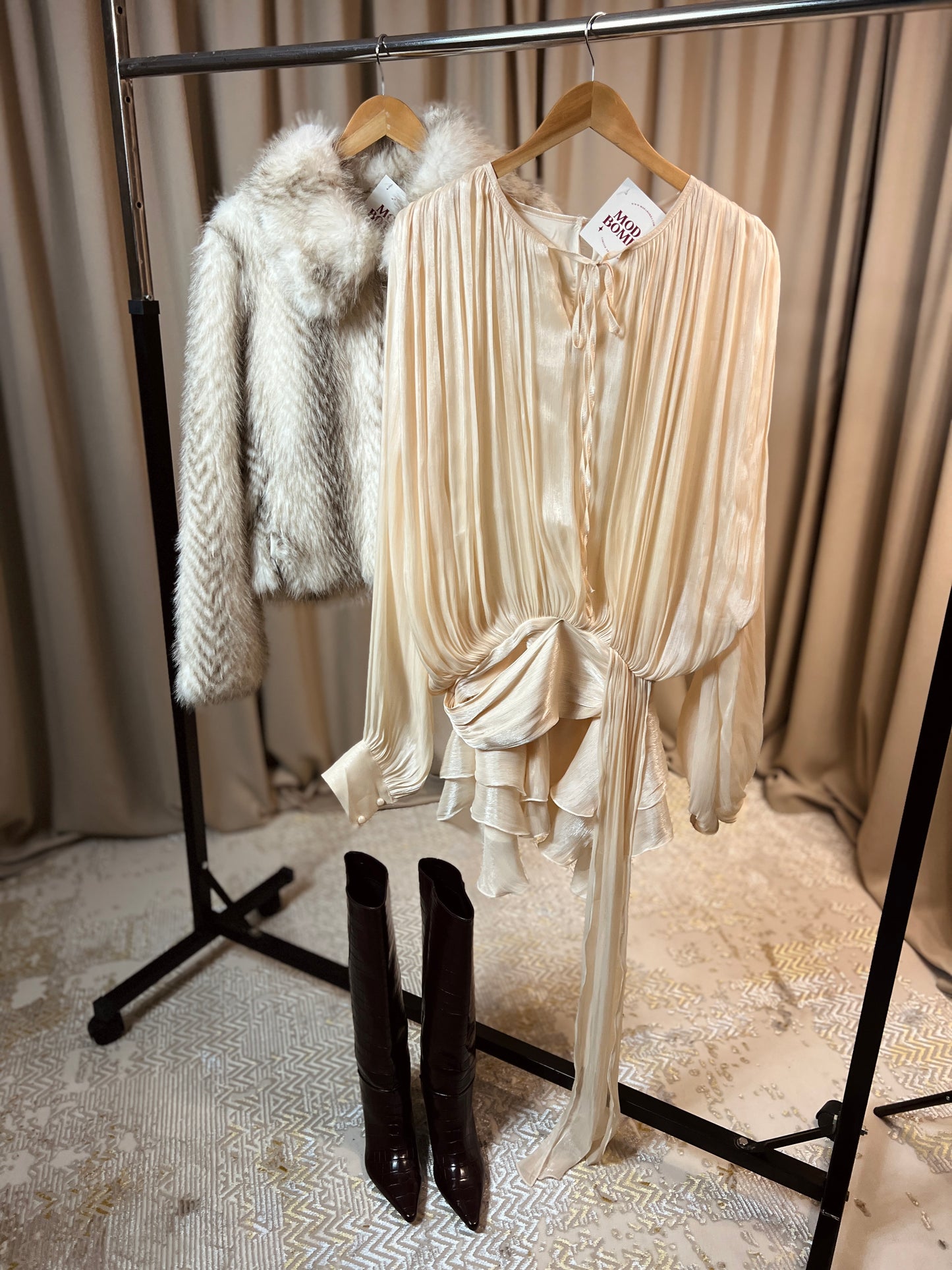 Рокля с воали PATRICIA CHAMPAGNE