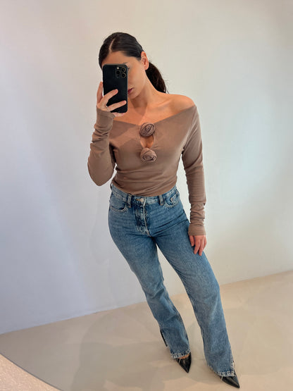 Блуза с рози ROSALIA