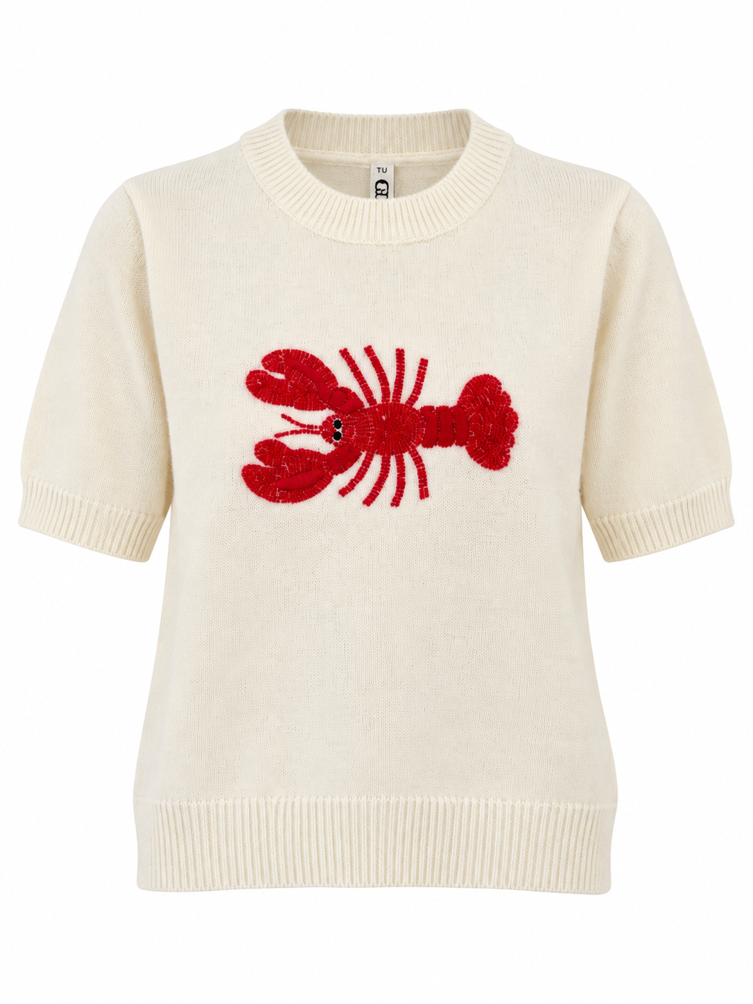 LOBSTER | Плетена блуза с апликация на омар