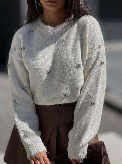 Мек пуловер с вълна MILKY WAY