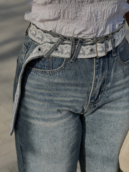 ANABELLE Jeans with Lace Belt