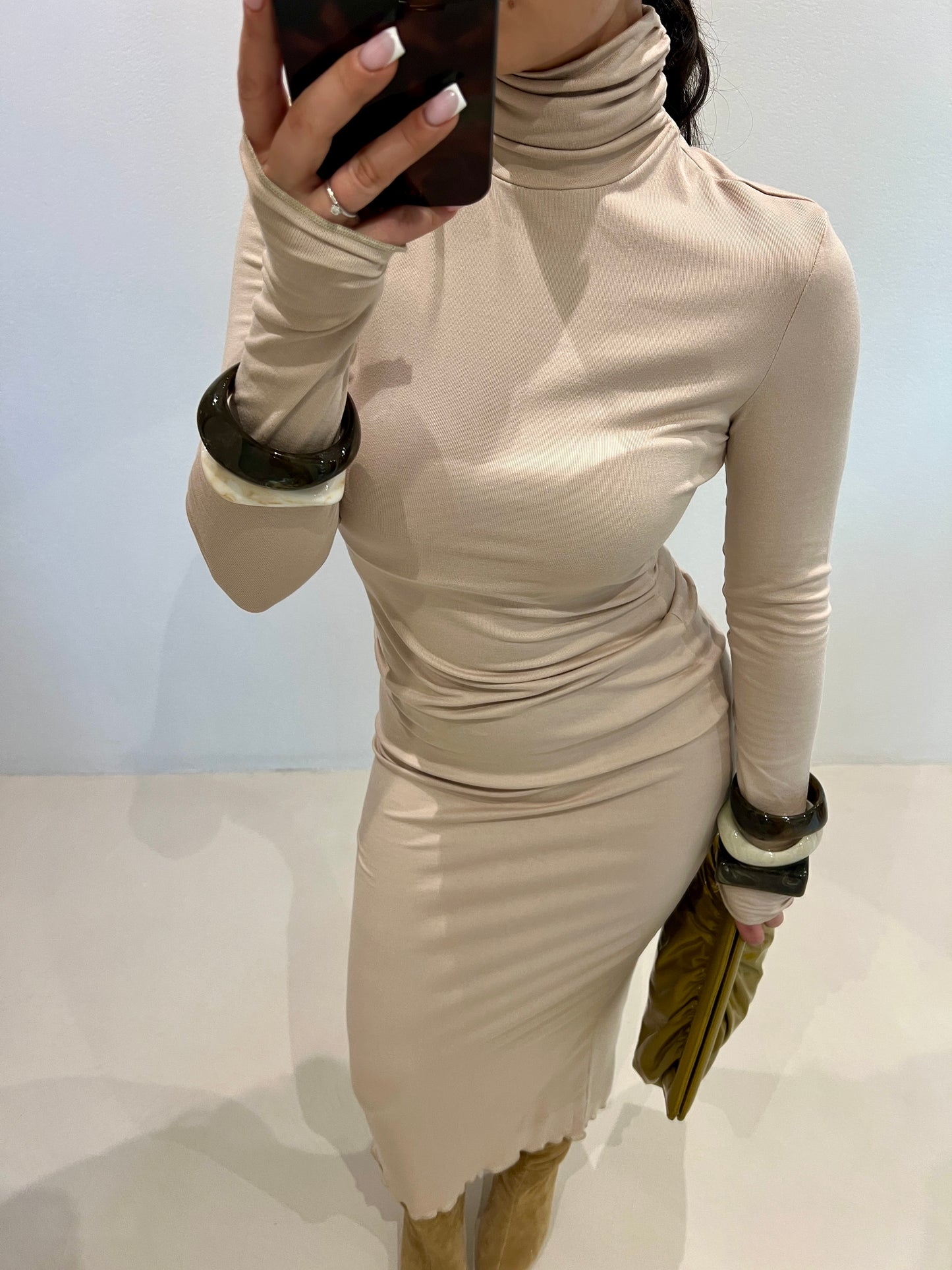 SECOND SKIN JERSEY DRESS