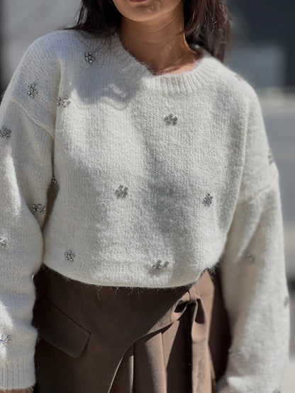 Мек пуловер с вълна MILKY WAY