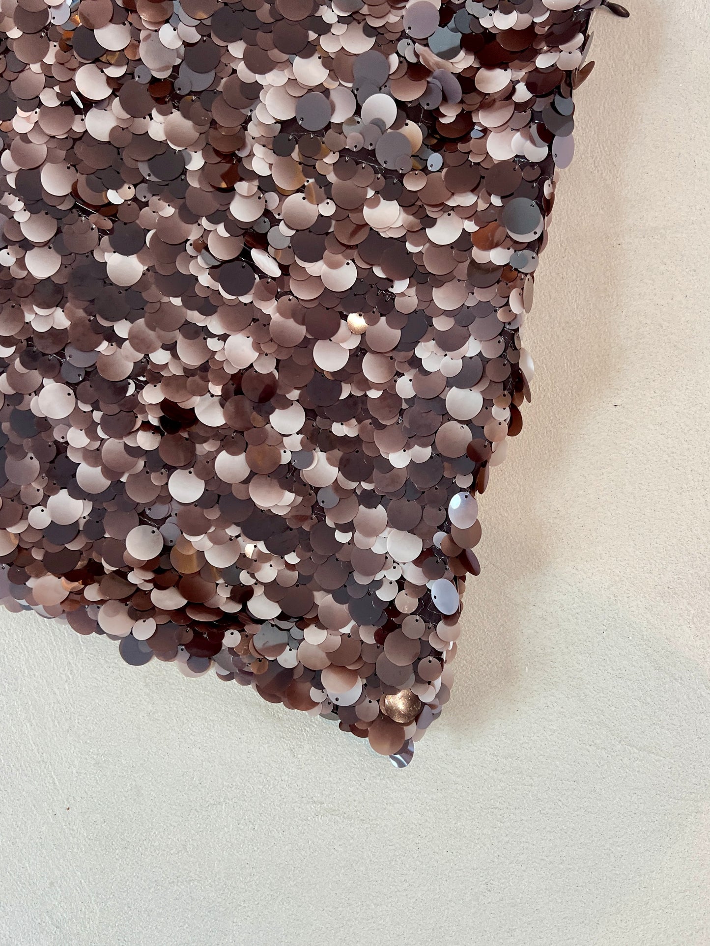 Кафява пола с пайети CHOCOLATE