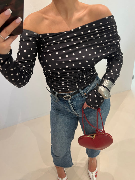 Блуза с паднало рамо DAISY