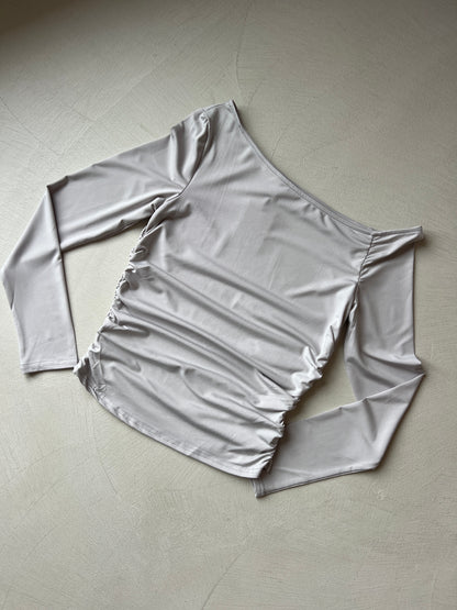 Блуза трико с паднало рамо SELINA