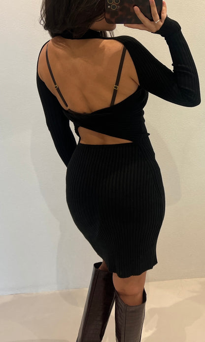 Рокля рипс с гол гръб ROMANCE