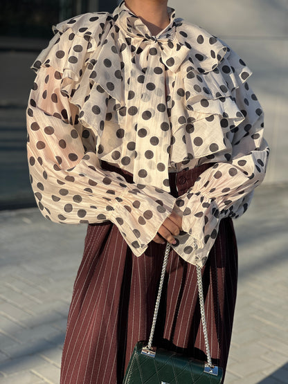 Ruffled shirt and skirt ANTOINETTE