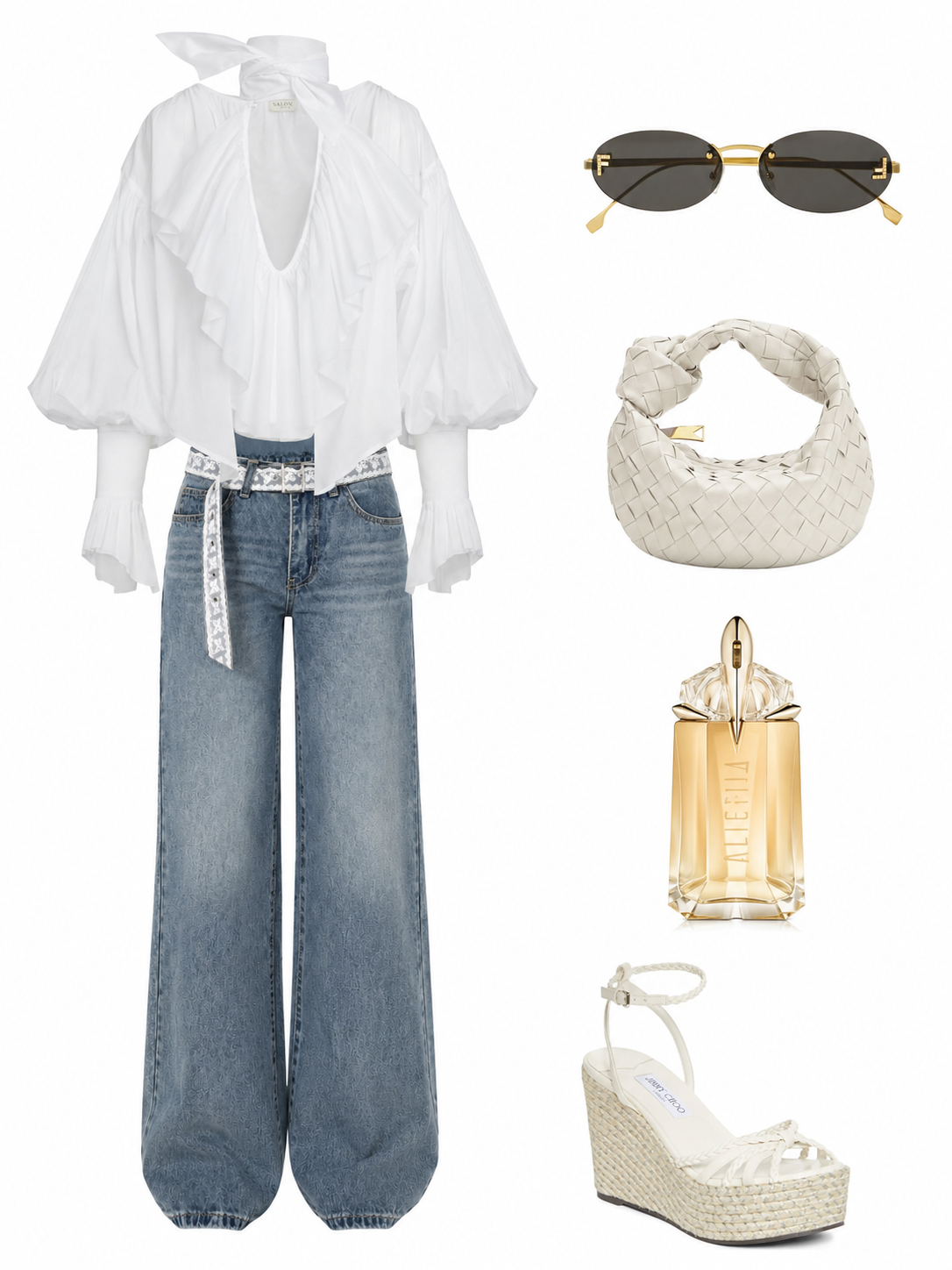 ANABELLE Jeans with Lace Belt