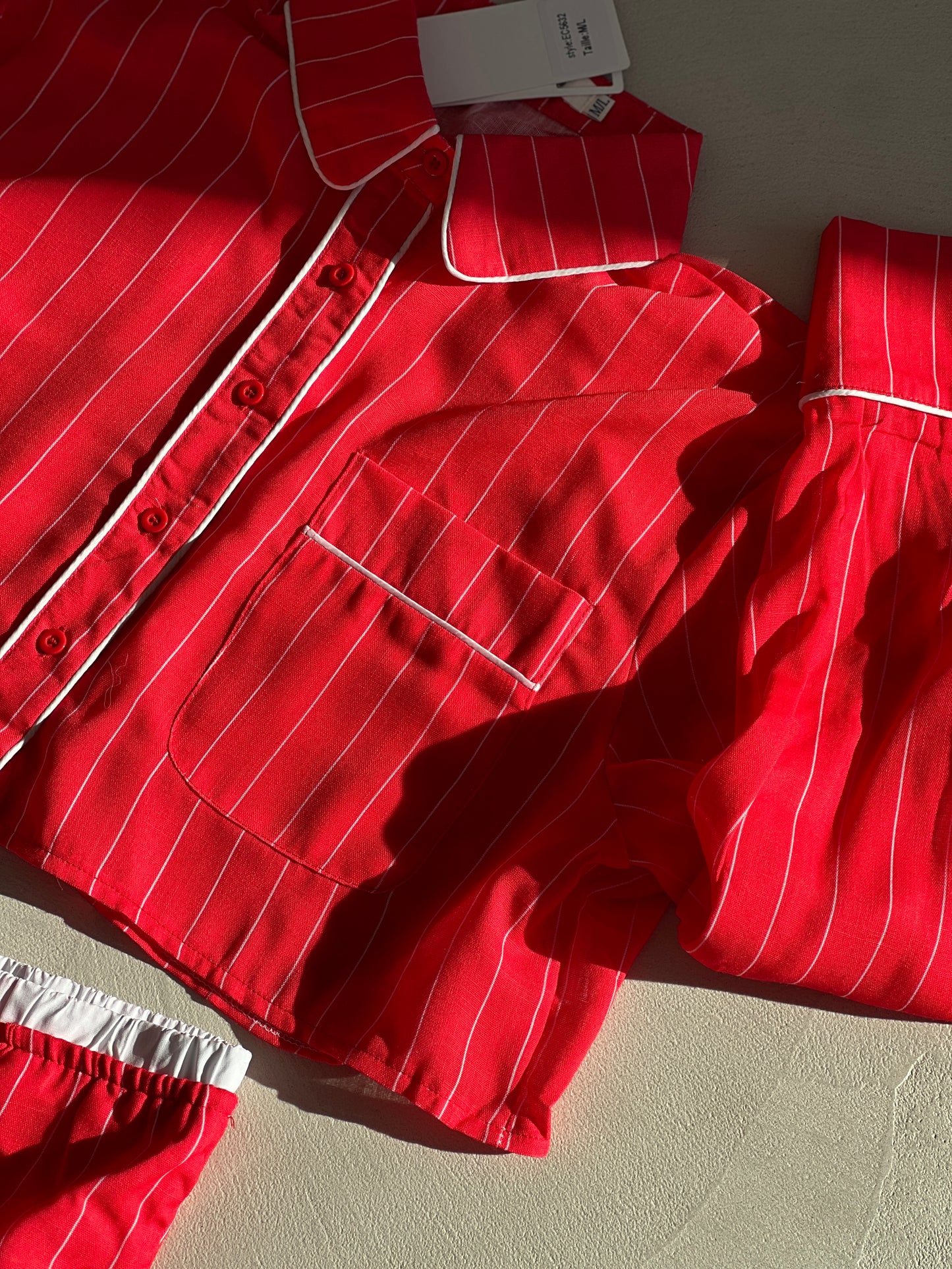 Памучна пижама PIJAMA PARTY RED