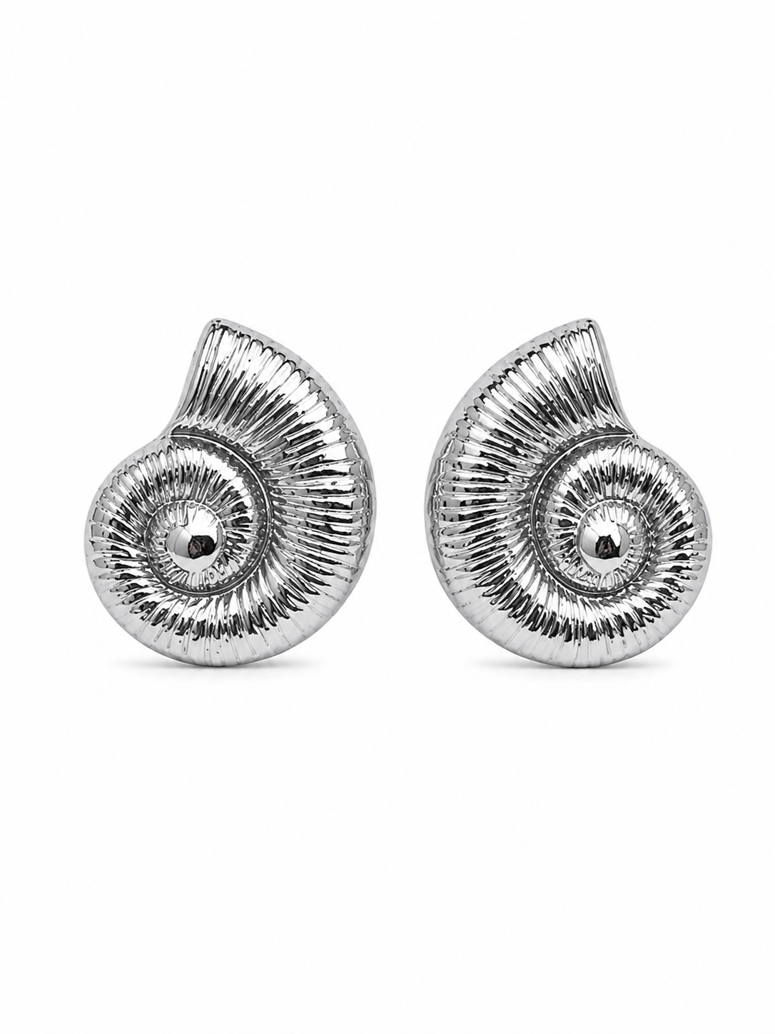 Обеци от неръждаема стомана OCEAN SHELL SILVER