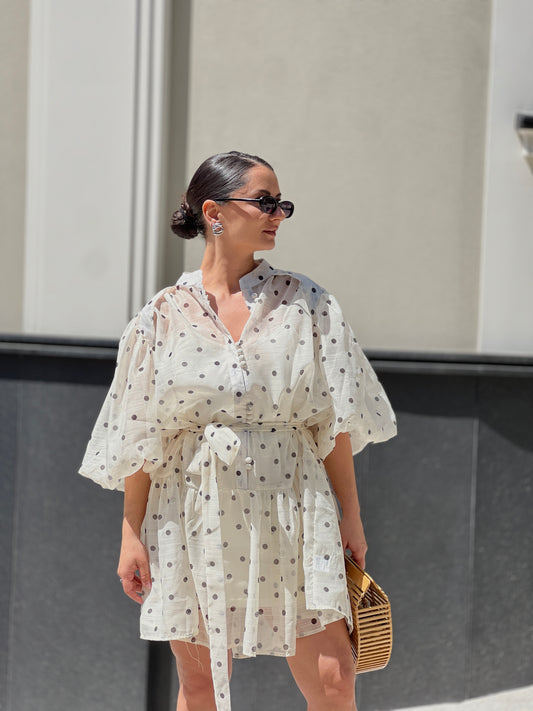 Копринена рокля SARDINIA