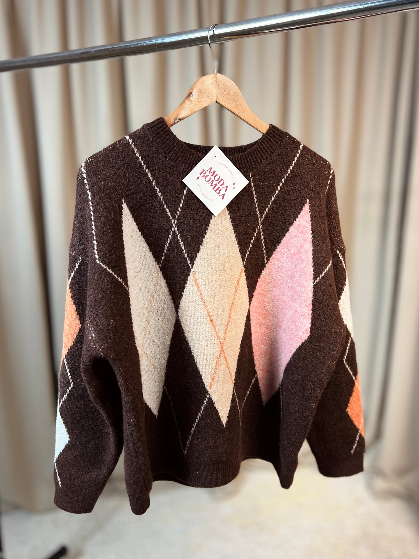 Пуловер с вълна COFFEE