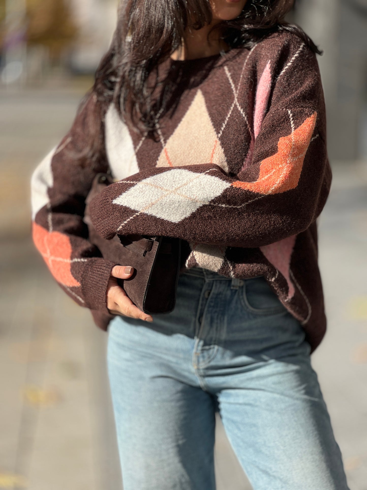 Пуловер с вълна COFFEE