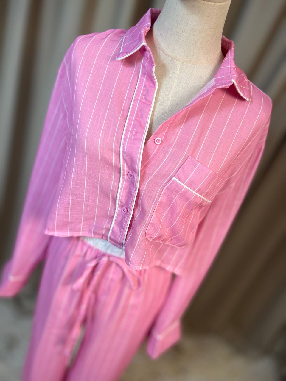 Памучна пижама PIJAMA PARTY PINK