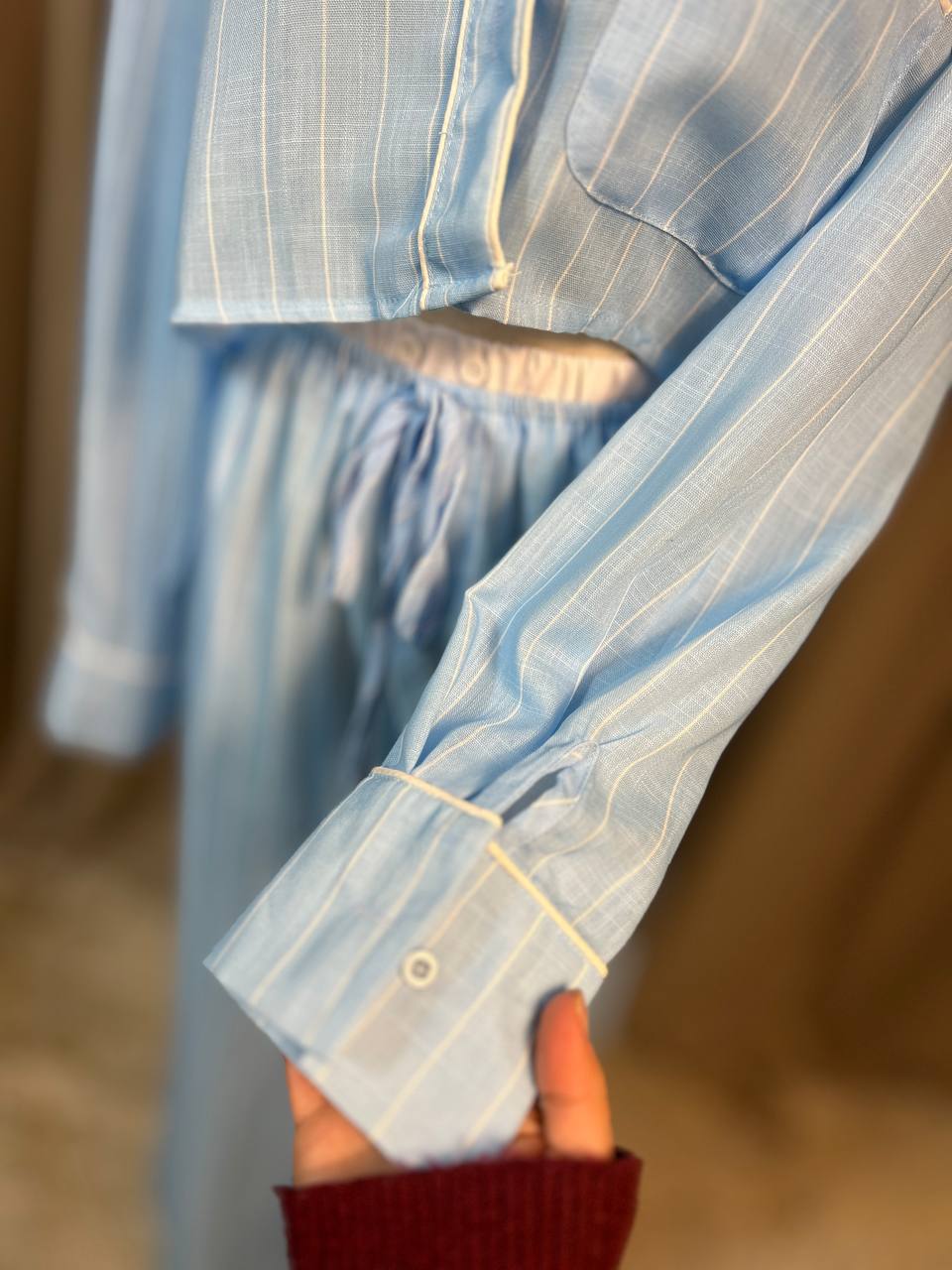 Памучна пижама PIJAMA PARTY BLUE