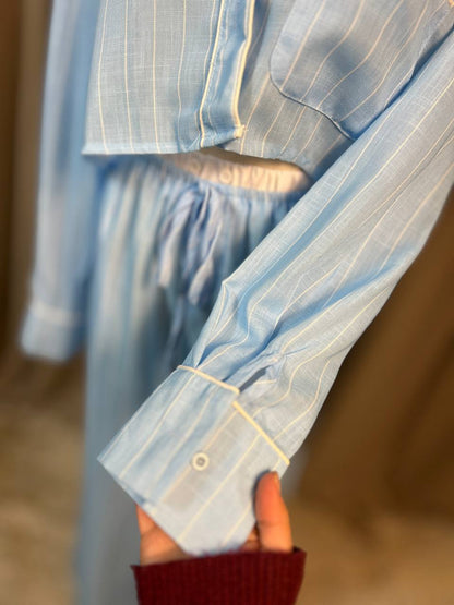 Памучна пижама PIJAMA PARTY BLUE