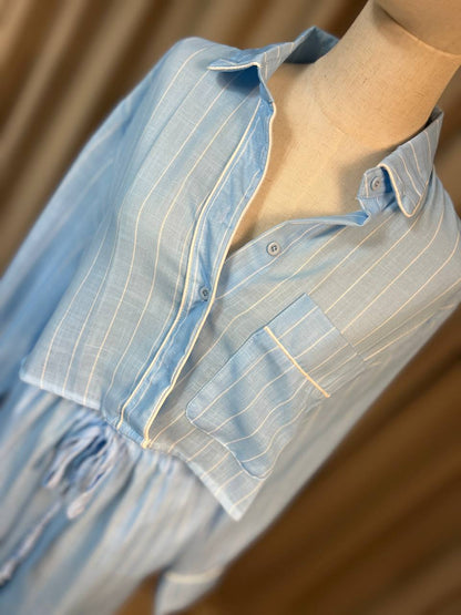 Памучна пижама PIJAMA PARTY BLUE